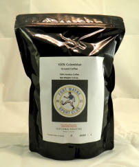 12.8 Ounce Bulk Coffee with custom label.